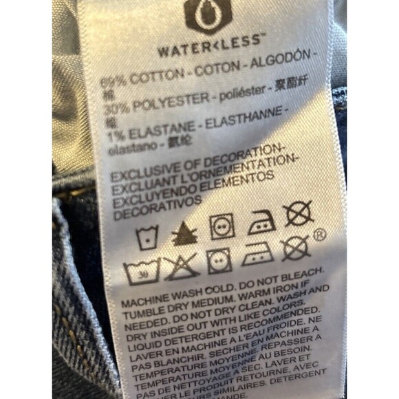 Woman Signature Levi Medium Wash Mid Rise Skinny Blue Jeans Size 22M Preowned - Picture 8 of 8